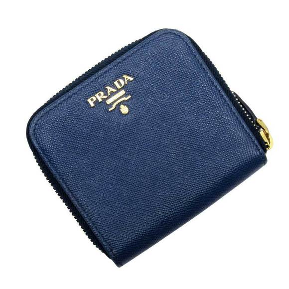 Prada Saffiano Blue Wallet Navy leather - Picture 1 of 3
